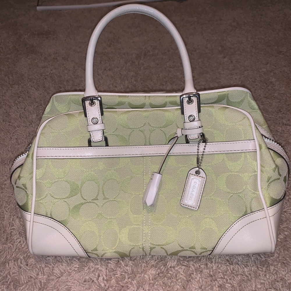 Green Coach purse